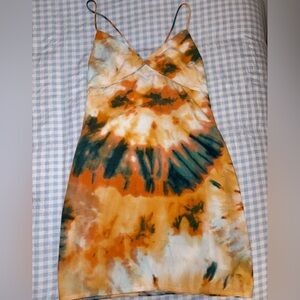 Tie-Dye Halter Dress